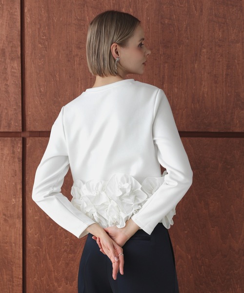 MERAKI(メラキ)の「ヘムラインデザインロングスリーブトップス(その他トップス・レディース・ブラック/ブラウン/ホワイト・FREE)」の18枚目の写真