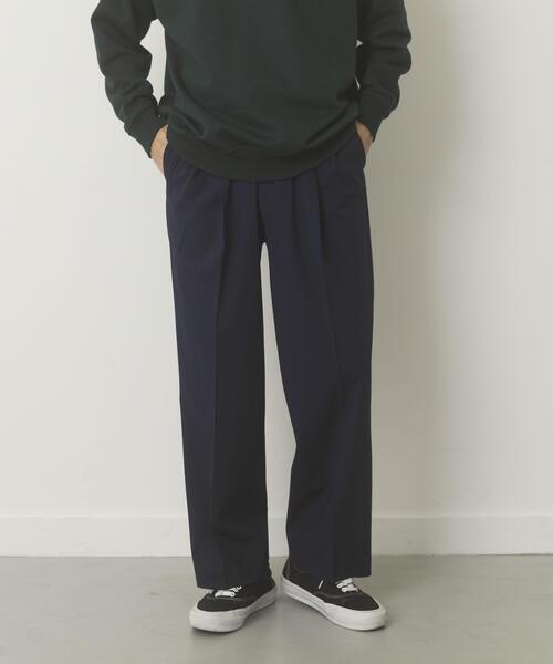 ITEMS URBANRESEARCH（アイテムズ アーバンリサーチ）の「Gabardine Tapered Slacks（その他パンツ・メンズ・ネイビー/ブラック/チャコールグレー・LARGE/MEDIUM）」の8枚目の写真