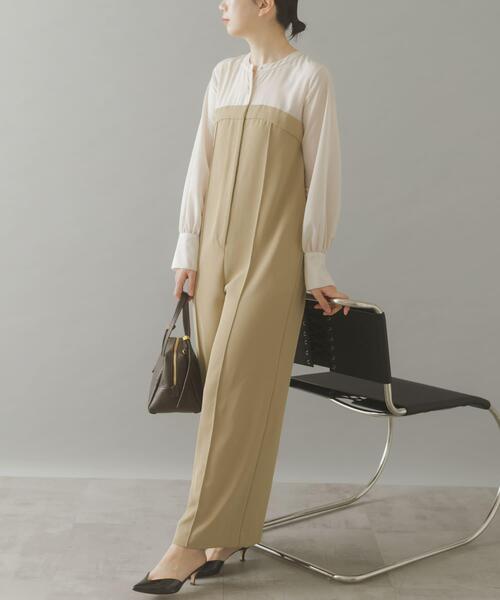 URBAN RESEARCH ROSSO WOMEN（アーバンリサーチ　ロッソ）の「レイヤードライクオールインワン（その他パンツ・レディース・グレー系その他/ベージュ系その他・38/36）」の2枚目の写真