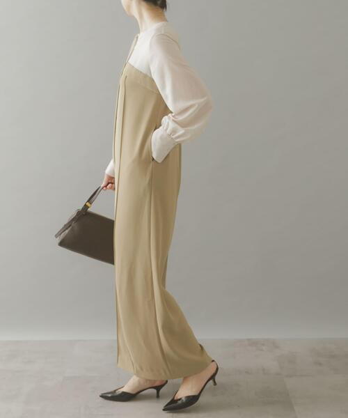 URBAN RESEARCH ROSSO WOMEN（アーバンリサーチ　ロッソ）の「レイヤードライクオールインワン（その他パンツ・レディース・グレー系その他/ベージュ系その他・38/36）」の5枚目の写真