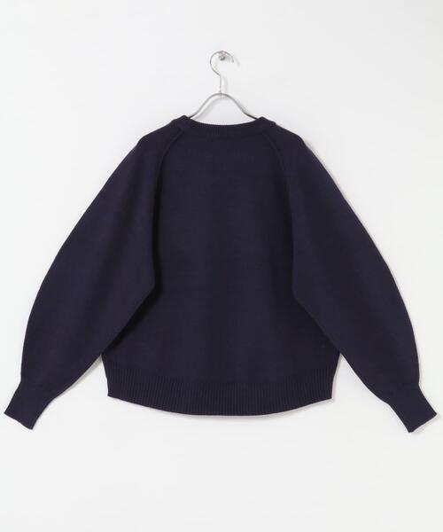 FORK&SPOON（フォークアンドスプーン）の「ラグランニットプルオーバー（ニット/セーター・レディース・レッド/ベージュ/ネイビー・1）」の13枚目の写真