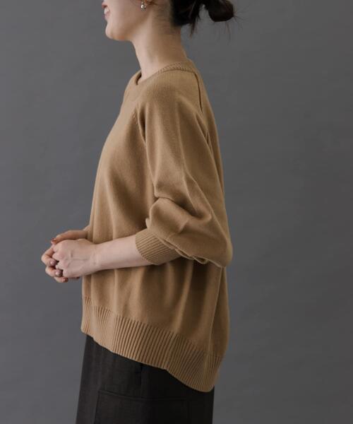 FORK&SPOON（フォークアンドスプーン）の「ラグランニットプルオーバー（ニット/セーター・レディース・レッド/ベージュ/ネイビー・1）」の19枚目の写真