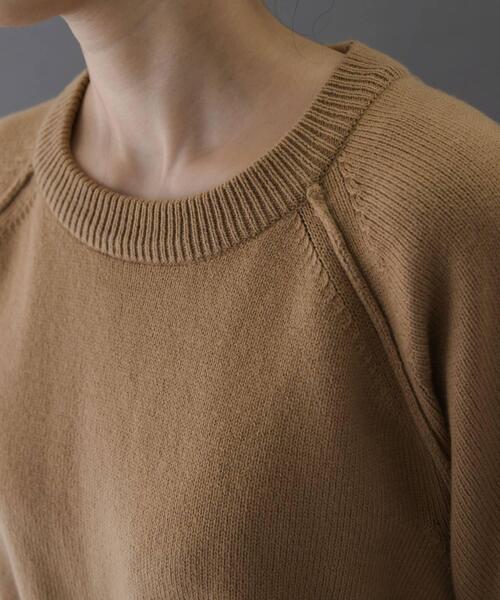 FORK&SPOON（フォークアンドスプーン）の「ラグランニットプルオーバー（ニット/セーター・レディース・レッド/ベージュ/ネイビー・1）」の22枚目の写真