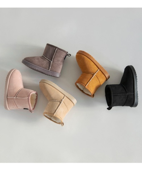 BRANSHES（ブランシェス）の「フェイクムートンブーツ（ブーツ・キッズ・ベージュ/ブラウン/キャメル/ピンク/ブラック・18.0cm/17.0cm/16.0cm/15.0cm/14.0cm/19.0cm/20.0cm/21.0cm）」の11枚目の写真