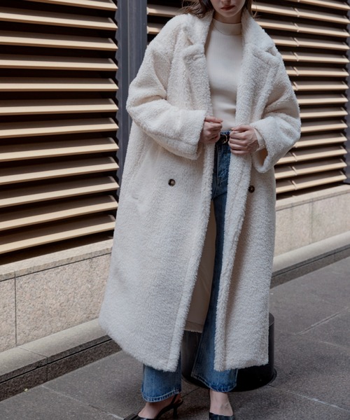 美品 ACYM アシーム　テディーボアコート テディボアロングコート（その他アウター）｜ACYM（アシーム）の
