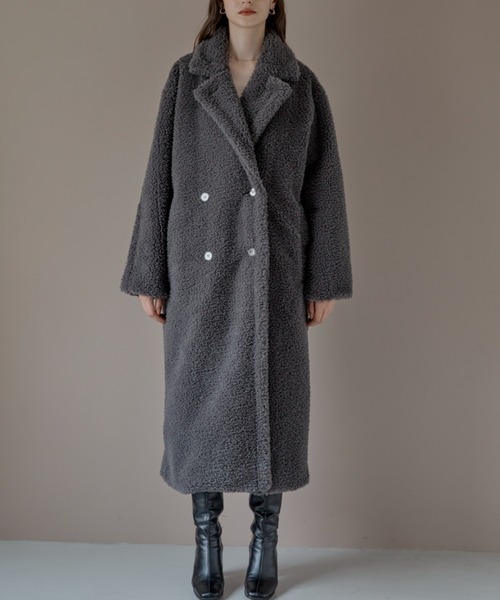 ACYM テディボアロングコート セール】テディボアロングコート（その他アウター）｜ACYM（アシーム