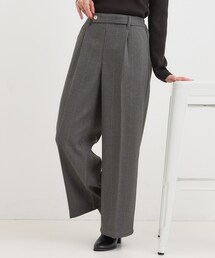 DRESKIP | 【着丈選べる】ウールフィール裏起毛ワイドパンツ(その他パンツ)