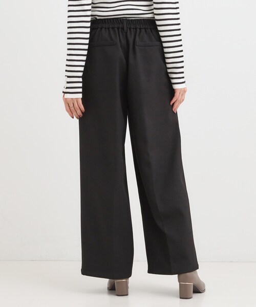 DRESKIP(ドレスキップ)の「【着丈選べる】ウールフィールあったか裏起毛ワイドパンツ(その他パンツ・レディース・ブラック/チャコールグレー/ベージュ系その他/キャメル・01/02/04/36/38/40/42/03)」の6枚目の写真