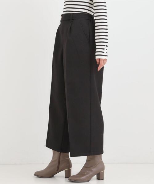 DRESKIP(ドレスキップ)の「【着丈選べる】ウールフィールあったか裏起毛ワイドパンツ(その他パンツ・レディース・ブラック/チャコールグレー/ベージュ系その他/キャメル・01/02/04/36/38/40/42/03)」の9枚目の写真