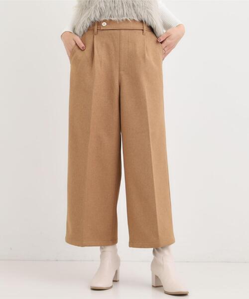 DRESKIP(ドレスキップ)の「【着丈選べる】ウールフィールあったか裏起毛ワイドパンツ(その他パンツ・レディース・ブラック/チャコールグレー/ベージュ系その他/キャメル・01/02/04/36/38/40/42/03)」の15枚目の写真