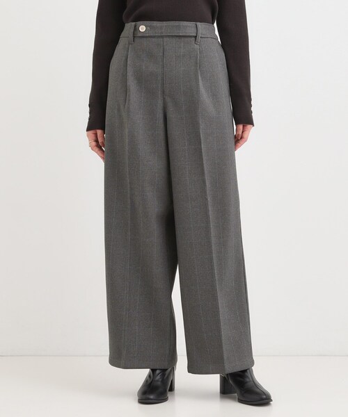 DRESKIP(ドレスキップ)の「【着丈選べる】ウールフィールあったか裏起毛ワイドパンツ(その他パンツ・レディース・ブラック/チャコールグレー/ベージュ系その他/キャメル・01/02/04/36/38/40/42/03)」の19枚目の写真