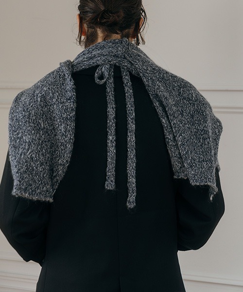 CREDONA(クレドナ)の「MIX KNIT PO CD SET/ミックスニットプルオーバーカーデセット(カーディガン/ボレロ・レディース・ネイビー/ブラウン・FREE)」の22枚目の写真