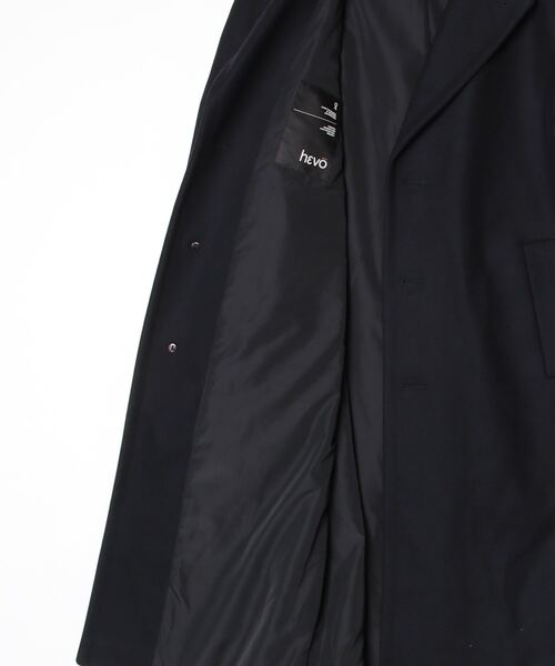 HEVO（イーヴォ）の「HEVO OSTUNI イーヴォ オストゥーニ シングルコート（チェスターコート・メンズ・ネイビー・50）」の4枚目の写真