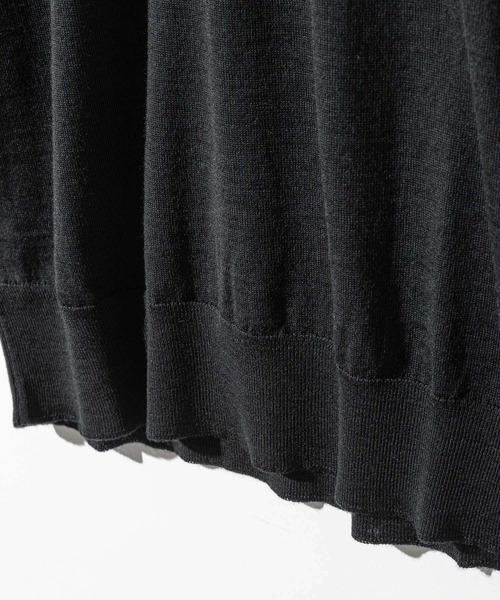 JOHN SMEDLEY（ジョンスメドレー）の「JOHN SMEDLEY SHIPTON ジョンスメドレー シップトン 長袖Vネック メリノウール ニット（ニット/セーター・メンズ・ネイビー系/ブラック/チャコール/グレー系1/シルバー・LARGE/SMALL/MEDIUM）」の20枚目の写真