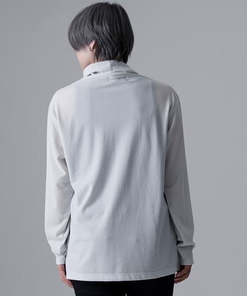 SILVER BULLET(シルバーバレット)の「『CavariA/キャバリア』フェイクタイ付きロンTEE(Tシャツ/カットソー・メンズ・ブラック/ホワイト・L/M)」の4枚目の写真