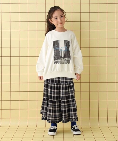 LEPSIM（レプシィム）の「【KIDS】フリルチェックスカート　608065（スカート・キッズ・ブラウン/ブラック・140/130/120）」の9枚目の写真