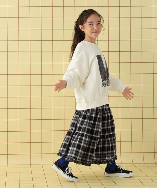 LEPSIM（レプシィム）の「【KIDS】フリルチェックスカート　608065（スカート・キッズ・ブラウン/ブラック・140/130/120）」の11枚目の写真