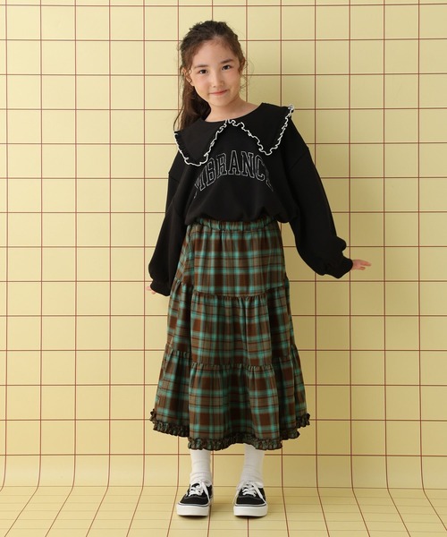 LEPSIM（レプシィム）の「【KIDS】フリルチェックスカート　608065（スカート・キッズ・ブラウン/ブラック・140/130/120）」の17枚目の写真