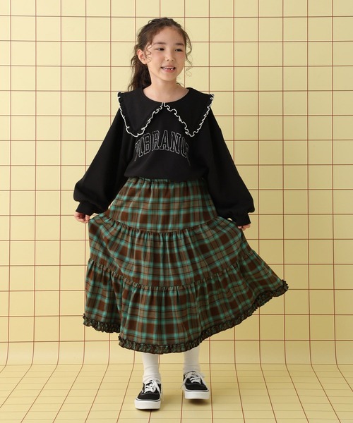 LEPSIM（レプシィム）の「【KIDS】フリルチェックスカート　608065（スカート・キッズ・ブラウン/ブラック・140/130/120）」の18枚目の写真