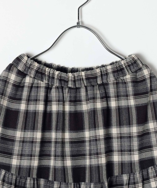 LEPSIM（レプシィム）の「【KIDS】フリルチェックスカート　608065（スカート・キッズ・ブラウン/ブラック・140/130/120）」の3枚目の写真