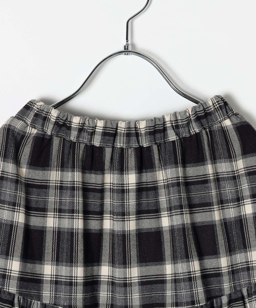LEPSIM（レプシィム）の「【KIDS】フリルチェックスカート　608065（スカート・キッズ・ブラウン/ブラック・140/130/120）」の6枚目の写真