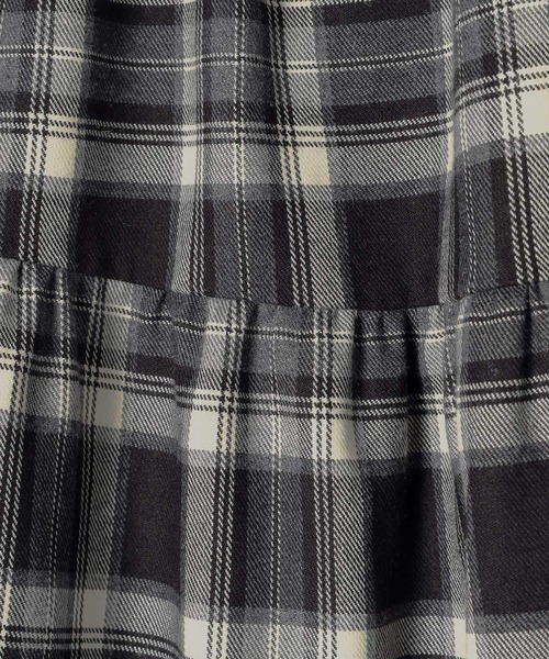 LEPSIM（レプシィム）の「【KIDS】フリルチェックスカート　608065（スカート・キッズ・ブラウン/ブラック・140/130/120）」の7枚目の写真