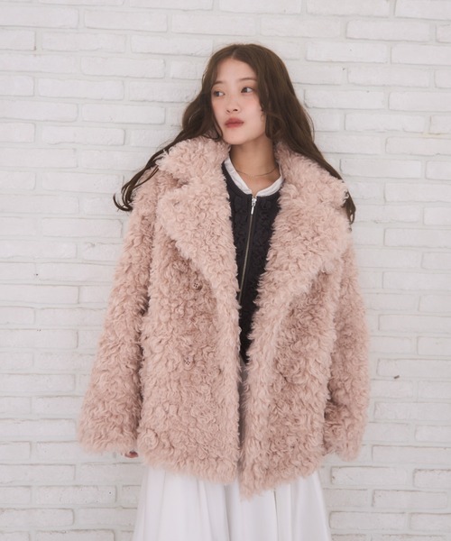 mellowneon（メロウネオン）の「プードルジャケットコート（テーラード