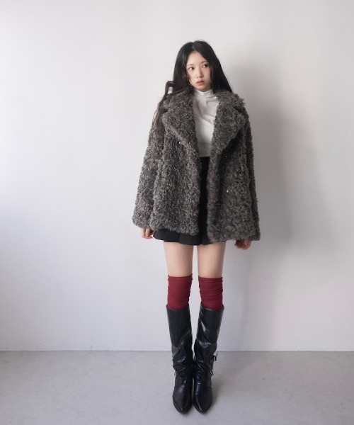 mellowneon（メロウネオン）の「プードルジャケットコート（テーラード