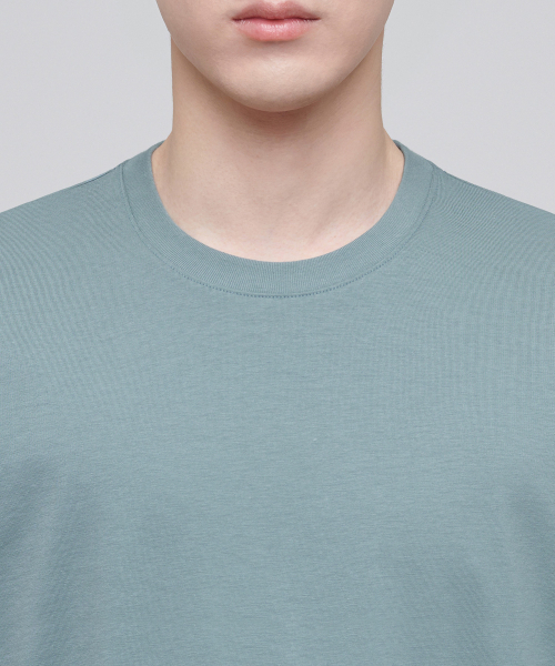 MUSINSA STANDARD（ムシンサスタンダード）の「[クールタンダード] リラックスフィットクルーネックTシャツ [ダスティミント]（Tシャツ/カットソー・メンズ・その他・SMALL/MEDIUM/LARGE/X-LARGE/XX-LARGE/XXX-LARGE）」の3枚目の写真
