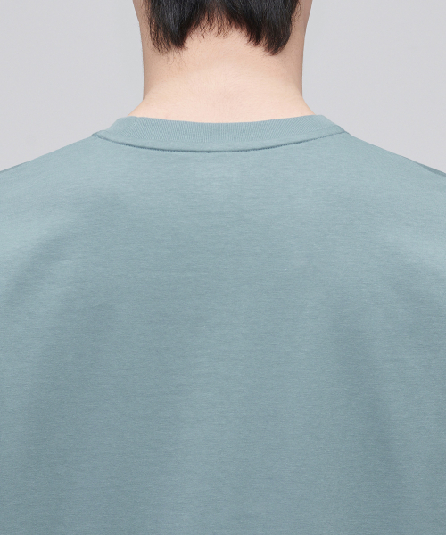 MUSINSA STANDARD（ムシンサスタンダード）の「[クールタンダード] リラックスフィットクルーネックTシャツ [ダスティミント]（Tシャツ/カットソー・メンズ・その他・SMALL/MEDIUM/LARGE/X-LARGE/XX-LARGE/XXX-LARGE）」の4枚目の写真