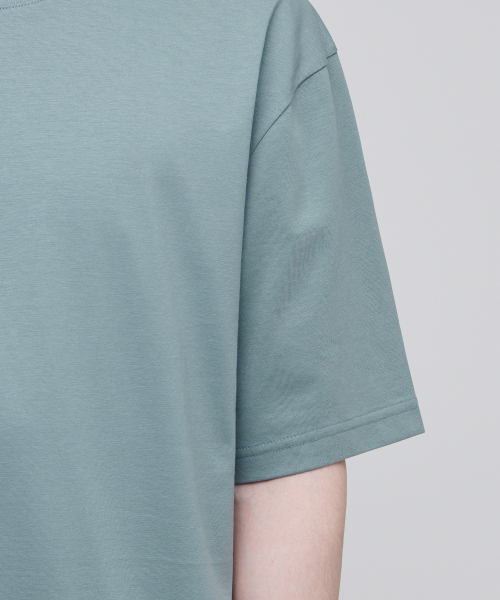 MUSINSA STANDARD（ムシンサスタンダード）の「[クールタンダード] リラックスフィットクルーネックTシャツ [ダスティミント]（Tシャツ/カットソー・メンズ・その他・SMALL/MEDIUM/LARGE/X-LARGE/XX-LARGE/XXX-LARGE）」の5枚目の写真