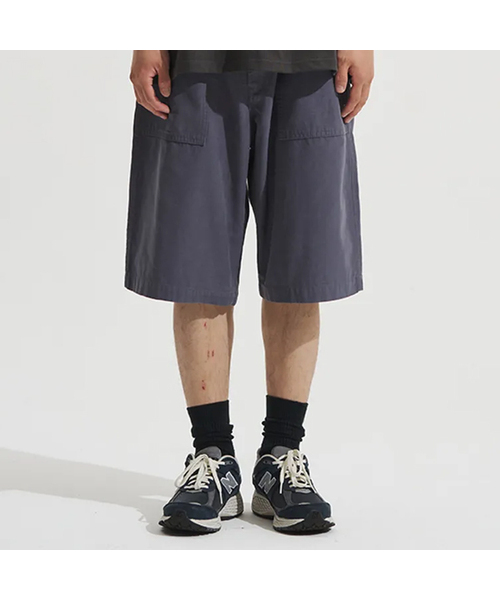 XERO（ゼロ）の「Back Satin Fatigue Shorts [3 Colors]（その他パンツ・メンズ・セージグリーン/ブラック/チャコール・LARGE/MEDIUM/X-LARGE）」の2枚目の写真