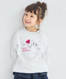 pairmanon（ペアマノン）の「【ぬくふわ】ガールズ スパンコール アニマル フォト 裏起毛トレーナー（スウェット）」