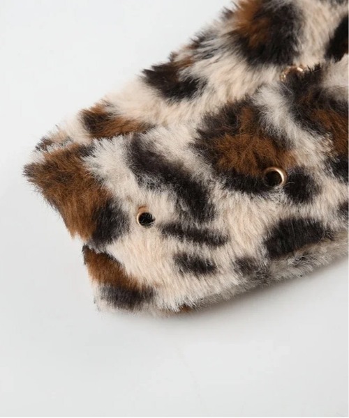 Bz/レディース ヒョウ柄 ファーベルト 平成ファッション ギャル(BDS