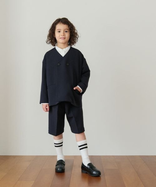 LEPSIM(レプシィム)の「【KIDS】【O.C】BOYSセットアップ 601398(セットアップ・キッズ・カーキブラウン/ネイビー・130/120)」の1枚目の写真