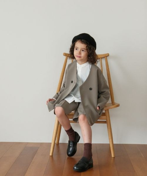 LEPSIM(レプシィム)の「【KIDS】【O.C】BOYSセットアップ 601398(セットアップ・キッズ・カーキブラウン/ネイビー・130/120)」の2枚目の写真