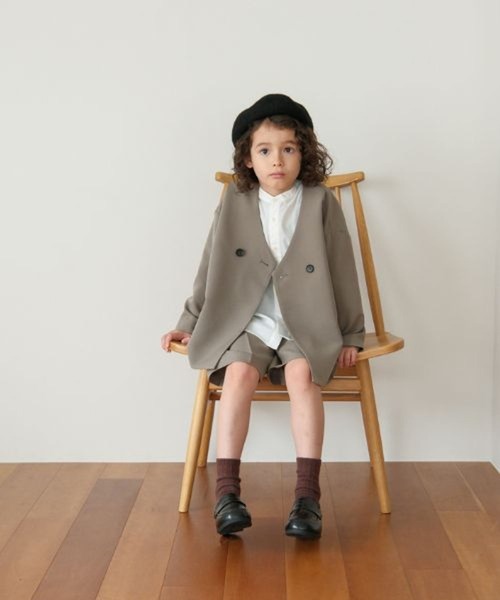 LEPSIM(レプシィム)の「【KIDS】【O.C】BOYSセットアップ 601398(セットアップ・キッズ・カーキブラウン/ネイビー・130/120)」の3枚目の写真