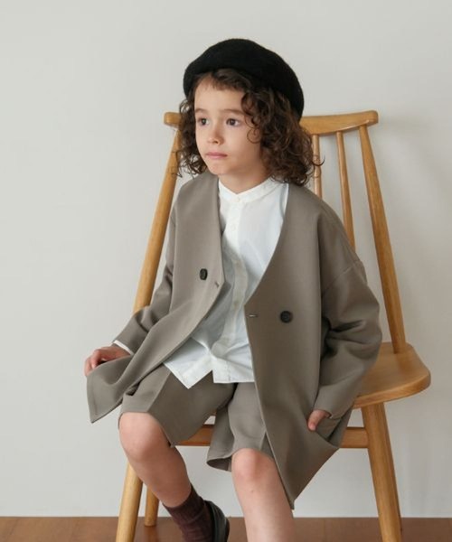 LEPSIM(レプシィム)の「【KIDS】【O.C】BOYSセットアップ 601398(セットアップ・キッズ・カーキブラウン/ネイビー・130/120)」の4枚目の写真