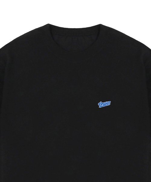 GRAVER（グレーバー）の「[ユニセックス]ベースボールブルーロゴ刺繍半袖Tシャツ_ブラック（Tシャツ/カットソー・レディース・ブラック・X-LARGE/SMALL/MEDIUM/LARGE）」の3枚目の写真