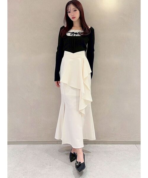 RESEXXY(リゼクシー)の「バストデザインニットトップス(ニット/セーター・レディース・ミント/アイボリー/ブラック・FREE)」の20枚目の写真