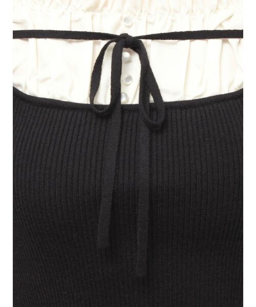 RESEXXY（リゼクシー）の「バストデザインニットトップス（ニット/セーター・レディース・ミント/アイボリー/ブラック・FREE）」の10枚目の写真