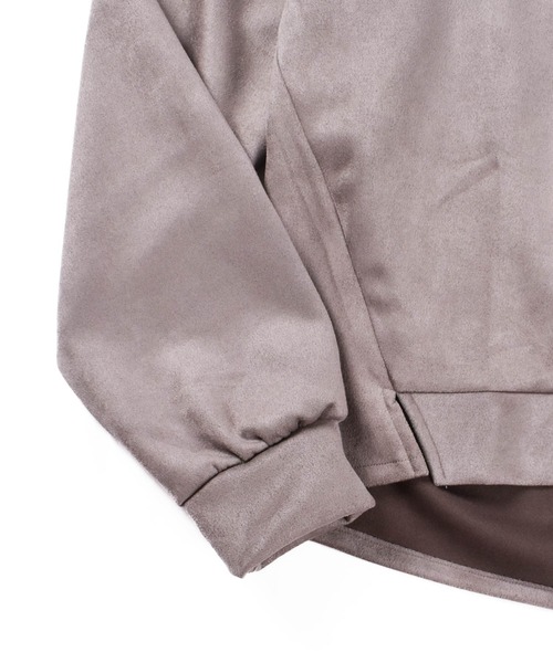 SWITCH BY ARCH(スイッチバイアーチ)の「【W】【it】【ARC】【SWITCH by ARCH】Bonding Suede Hood Pullover ARE-1151(パーカー・レディース・グレイッシュベージュ/アイボリー・FREE)」の9枚目の写真