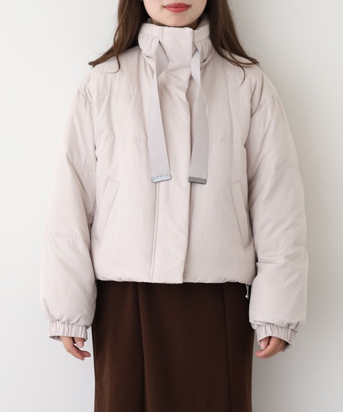 EGLANTINE(エグランティーヌ)の「EGLANTINE ダウンジャケット(ダウンジャケット/コート・レディース・ブラック/グレイッシュベージュ・38)」の12枚目の写真