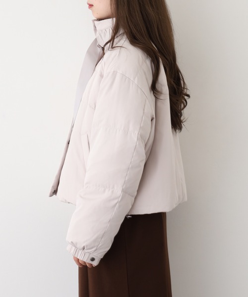 EGLANTINE(エグランティーヌ)の「EGLANTINE ダウンジャケット(ダウンジャケット/コート・レディース・ブラック/グレイッシュベージュ・38)」の13枚目の写真
