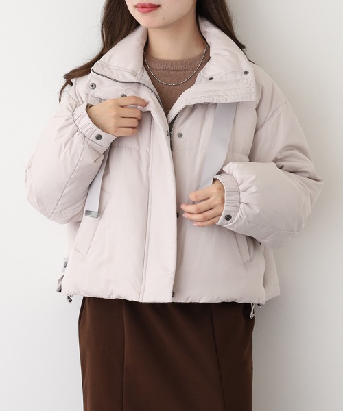 EGLANTINE(エグランティーヌ)の「EGLANTINE ダウンジャケット(ダウンジャケット/コート・レディース・ブラック/グレイッシュベージュ・38)」の7枚目の写真