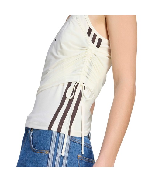 adidas(アディダス)の「adidas DOUBLE LAYERED TANK TOP / アディダス ダブル レイヤード タンクトップ(タンクトップ・レディース・ホワイト・M/S/L)」の5枚目の写真