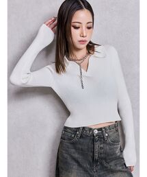 GYDA | POLOニットトップス(ニット/セーター)