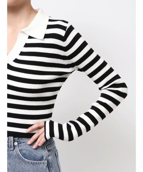 GYDA(ジェイダ)の「POLOニットトップス(ニット/セーター・レディース・ブラック/オフホワイト/ミント/その他1・FREE)」の21枚目の写真