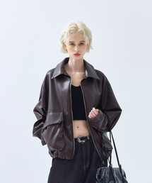 IRONYPORNO WHITELINE(�A�C���j�[�|���m�z���C�g���C��)��86-IRO086 [���j���[�A��] �N���G���e�B�t���[ �V���O���J���[ �l�b�N ���U�[ �W���P�b�g �u���E��(���C�_�[�X�W���P�b�g)