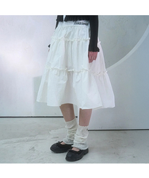 Claudia Taslan Kang Kang Skirt WHITE